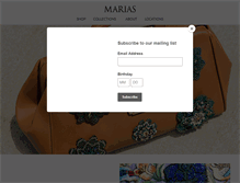 Tablet Screenshot of mariasbag.com